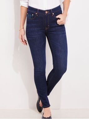 Vineyard Vines High Rise Skinny Jeans | Diver Wash | Size 0 | Stretch Denim